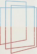 Shawn Stipling, Structure Painting (White/Blue/Red), 2023
