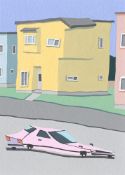 Motonori Uwasu, House and Car (4), 2023