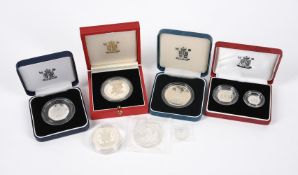 ELIZABETH II, A COLLECTION OF SILVER PROOF COINS