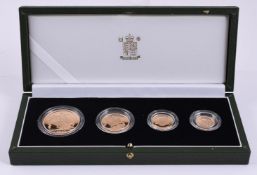 ELIZABETH II, GOLD PROOF SOVEREIGN FOUR COIN COLLECTION 2003