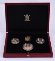 ELIZABETH II, GOLD PROOF SOVEREIGN THREE COIN SET 1994