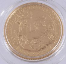 ELIZABETH II, BRITANNIA 1/4-OUNCE FINE GOLD PROOF TWENTY-FIVE POUNDS 1997