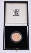 ELIZABETH II, GOLD PROOF TWO-POUNDS 1995, 50TH ANNIVERSARY OF THE UNITED NATIONS