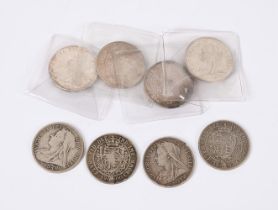 VICTORIA, HALFCROWNS (8) 1893, 1895, 1896, 1897, 1898, 1899, 1900, 1901 (S 3938)