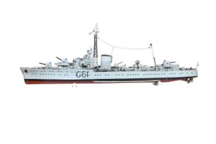 AN EXHIBITION STANDARD MODEL OF ' HMS JAVELIN' A J-CLASS DESTROYER G61