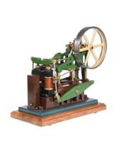 A LARGE 'MODEL ENGINEER' BUILT MODEL OF AN UNDER-BEAM STEAM ENGINE