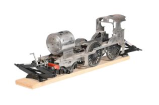 A PART BUILT 5 INCH GAUGE MODEL OF A 4-4-0 TENDER LOCOMOTIVE NO 529