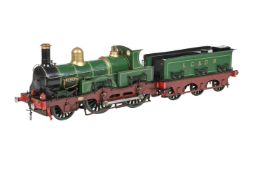 A WELL-ENGINEERED 5 INCH GAUGE MODEL OF A 2-4-0 TENDER LOCOMOTIVE NO 53 'EUROPA'