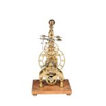 AN EXHIBITION STANDARD MODEL OF A MODEL ENGINEER BUILT 'GRASS-HOPPER' ESCAPEMENT SKELETON CLOCK