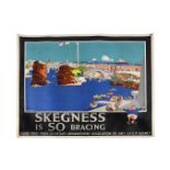 ORIGINAL RAIL TRAVEL POSTER, SKEGNESS IS SO BRACING