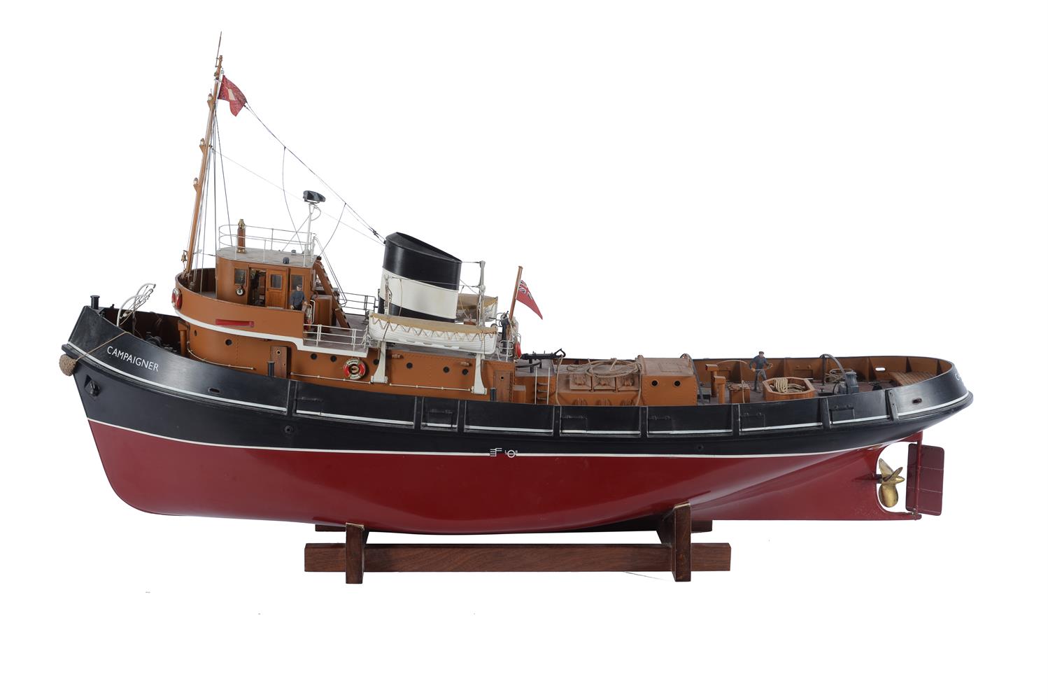 AN AWARD-WINNING MODEL OF THE LIVE STEAM CAMPAIGN TUG 'CAMPAIGNER'
