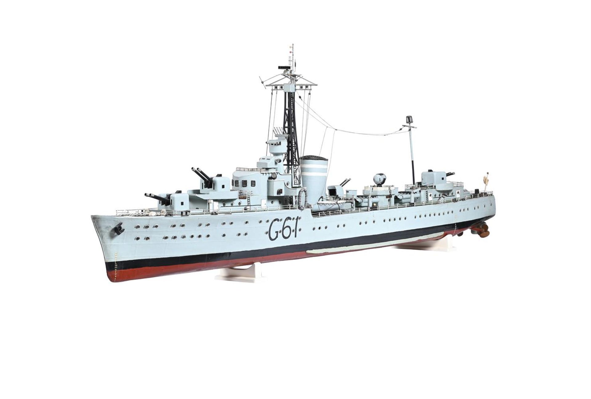 AN EXHIBITION STANDARD MODEL OF ' HMS JAVELIN' A J-CLASS DESTROYER G61 - Bild 2 aus 2