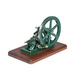 AN EXHIBITION STANDARD MODEL OF AN 1845 W & A McONIE GLASGOW ANGULAR LIVE STEAM STATIONARY ENGINE