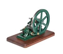 AN EXHIBITION STANDARD MODEL OF AN 1845 W & A McONIE GLASGOW ANGULAR LIVE STEAM STATIONARY ENGINE