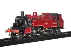 A 5 INCH GAUGE MODEL OF A BRITISH RAILWAY CLASS 2T 2-6-2 LIVE STEAM SIDE TANK LOCOMOTIVE NO 84000
