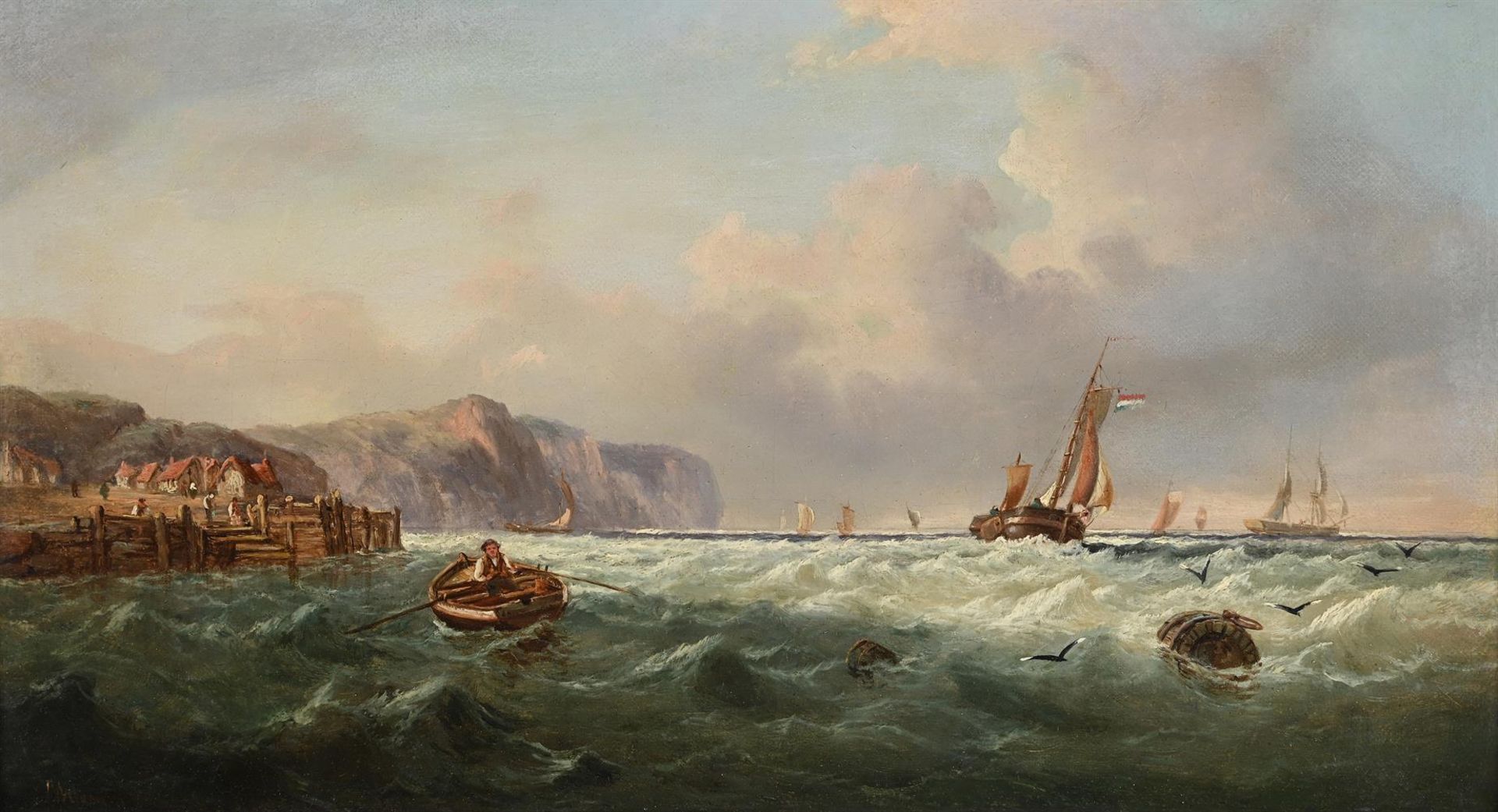 JOHN (JOCK) WILSON (BRITISH 1774-1855), COMING ASHORE - Image 2 of 3