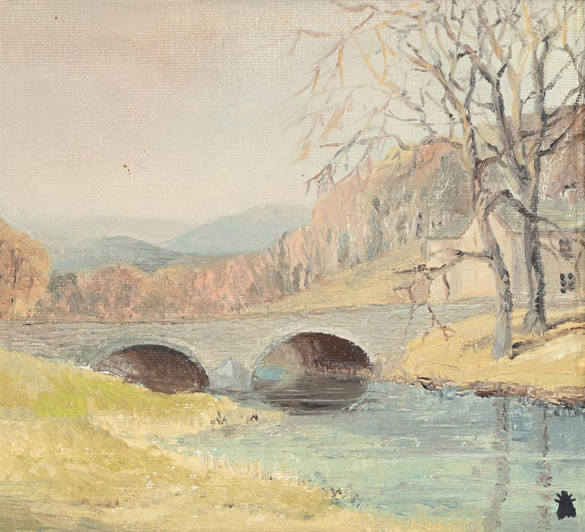 λ HELEN BRADLEY (BRITISH 1900-1979), PENNY BRIDGE NEAR GREENOD