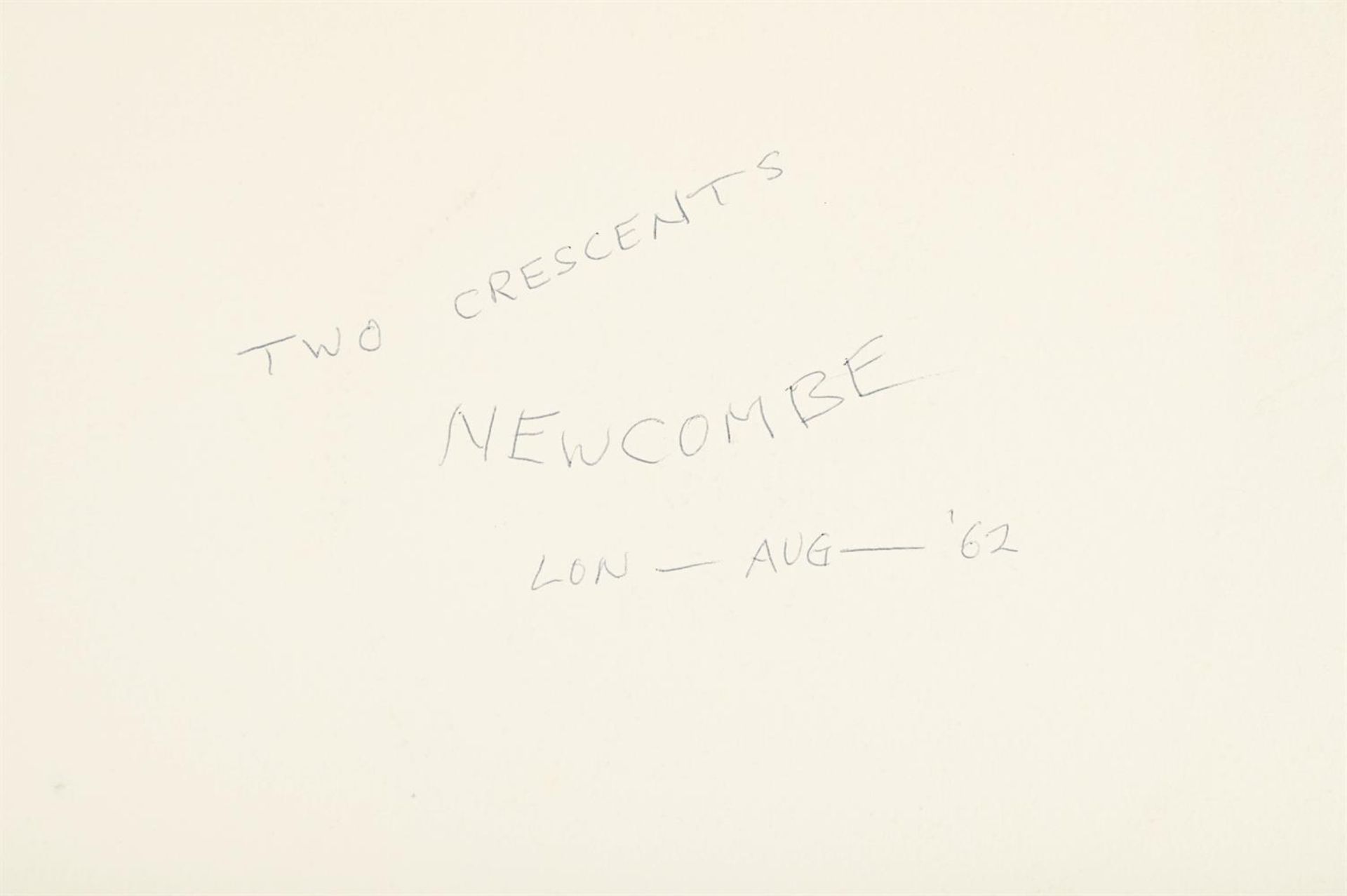 λ WILLIAM JOHN BERTRAM NEWCOMBE (CANADIAN/BRITISH 1907-1969), TWO CRESCENTS - Image 2 of 2