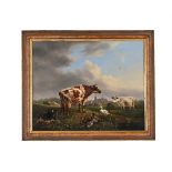 JAN III KOBEL, THE YOUNGER (DUTCH 1800-1838), CATTLE AND DUCKS IN A LANDSCAPE