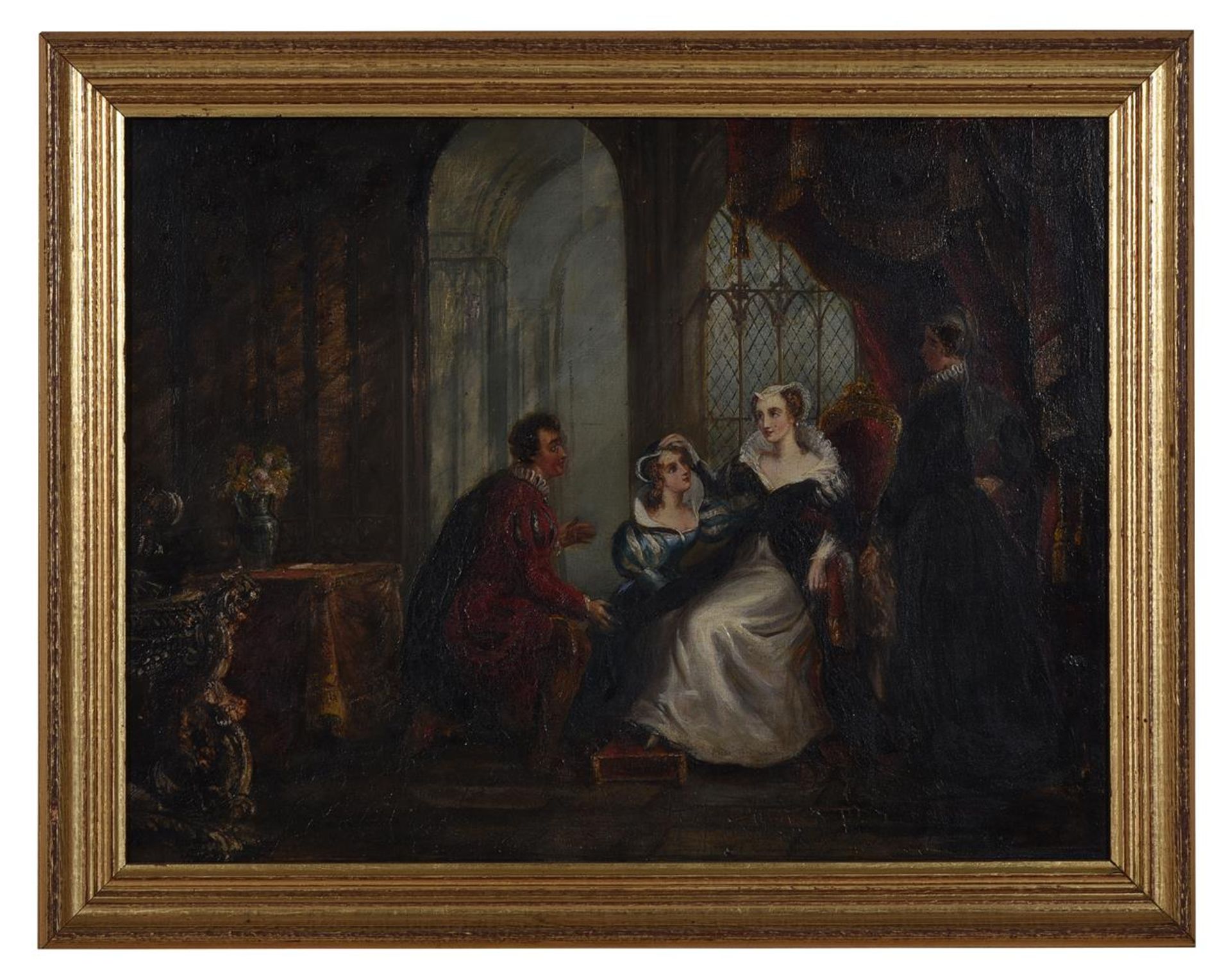 ANN BEAUMONT (BRITISH 1798 - 1866), MARY QUEEN OF SCOTS IN AUDIENCE