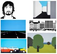 λ Julian Opie (b.1958) A series of six screenprints