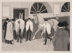 Robert Polhill Bevan (1865-1925) The Horse Mart (Barbican No.1) (Dry 34)