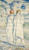 λ Albert Rutherston (1881-1953) Women on the Sea Shore