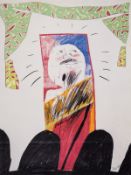 David Hockney (b.1937) after. The Singer