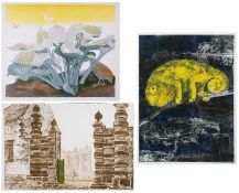 λ Sheila Robinson (1925-1988) Chameleon; Bolsover Castle; Blue Flowers; Istanbul; and others