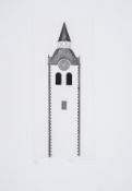 λ David Hockney (b.1937) The Church Tower and the Clock, from Illustrations for Six Fairy Tales …
