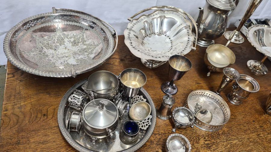 Assorted EPNS plated wares and a small silver specimen vase - Image 2 of 4