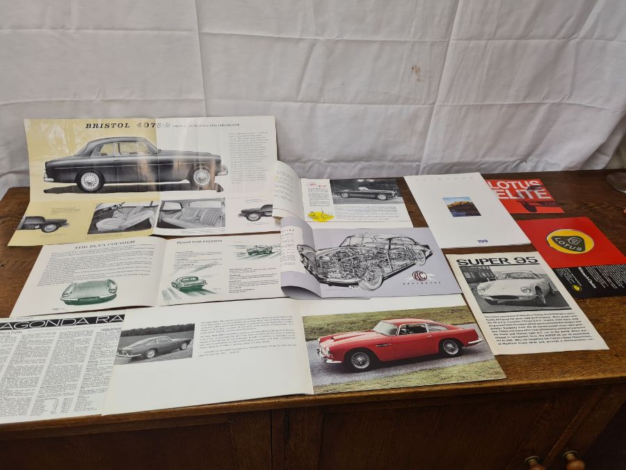 Original Aston Martin, AC, TVR, Lotus, Elva & Bristol dealership brochures - Image 2 of 3