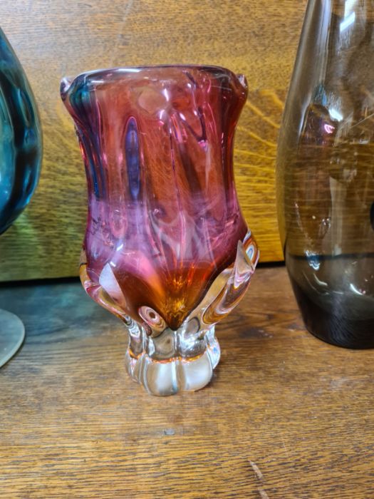 Large 1970's brandy bowl vase, Murano vase, Beswick pottery vase, etc. - Image 3 of 4