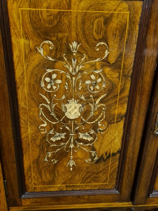 Victorian rosewood mirror back sideboard - Image 4 of 9