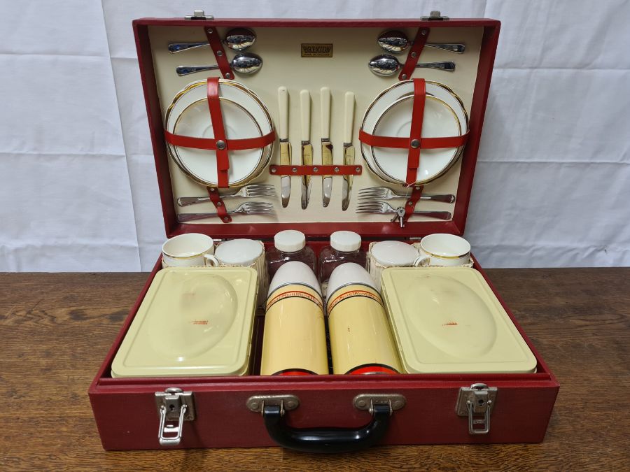 Vintage Brexton picnic hamper