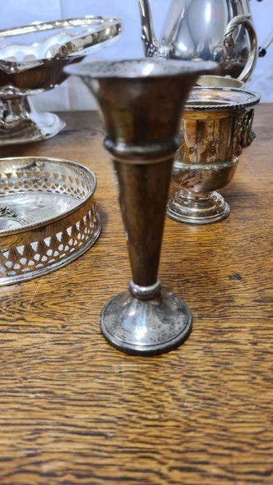 Assorted EPNS plated wares and a small silver specimen vase - Image 4 of 4