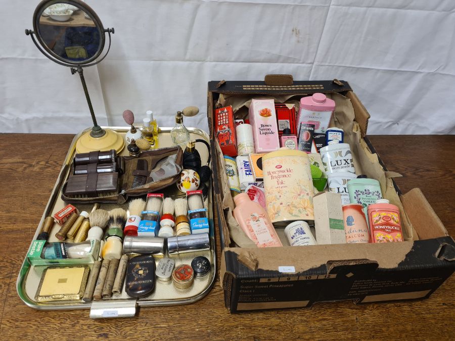 Vintage and bygone vanity goods, perfumes and products