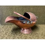 Early 20th century copper coal scuttle