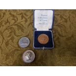 Token of Lincolns Gratitude served in the Great War cased medalion