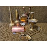 Assorted vintage copper and brass