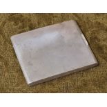 H.F. Withers engine turned silver gilt cigarette case