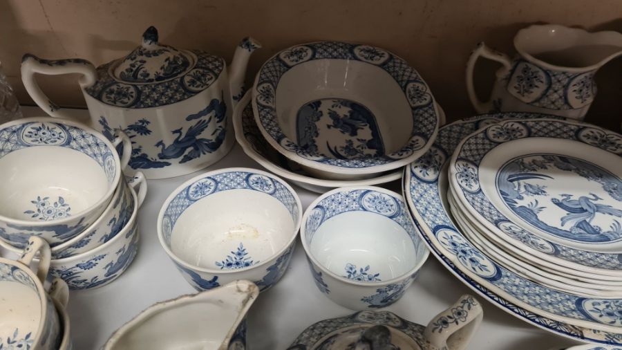 51 pieces Furnivals Old Chelsea blue and white tablewares - Image 7 of 7