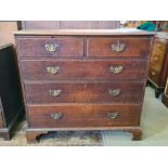 Georgian oak 5 drawer bedroom chest