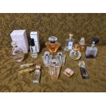 Partially used and empty perfumes