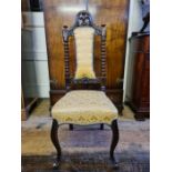 Victorian Queen Ann leg side chair