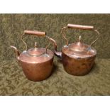 2 Victorian copper kettles