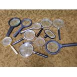 Various magnifying glasses x 11