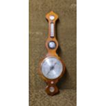 Victorian mahogany onion top wheel barometer