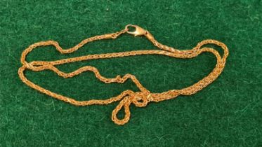 22ct 916 stamped gold necklace