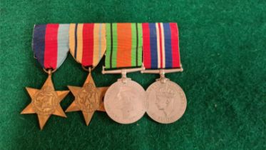 WWII four medal group